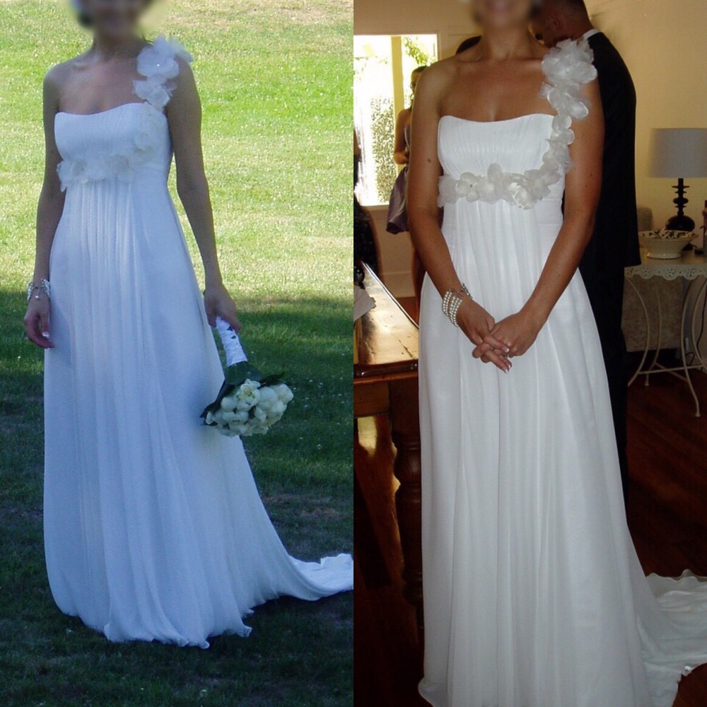 4 Small Maggie Sottero Wedding Dress Gown beach